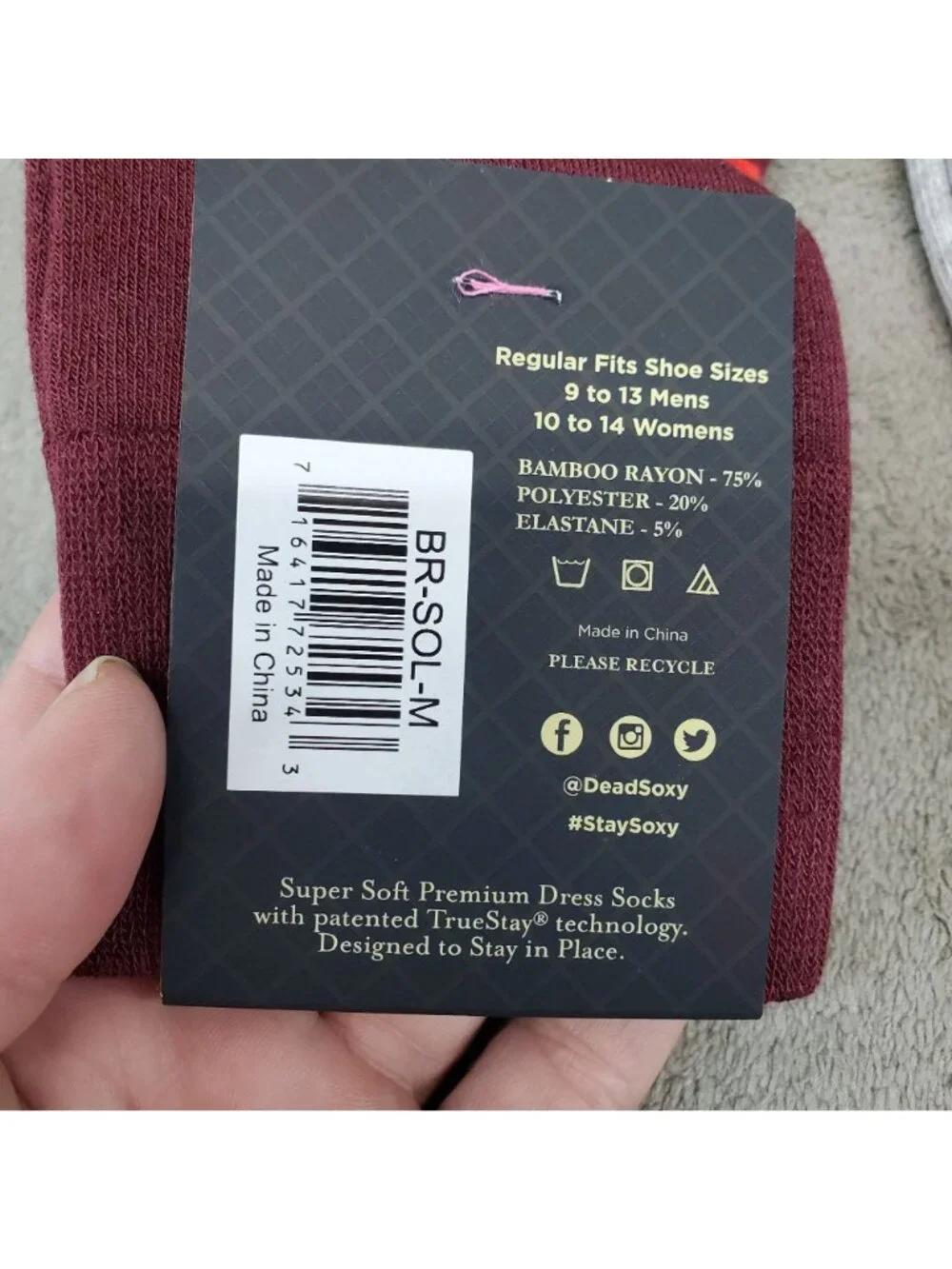 Sock Bundle Three Pack Mens One Size Three Pack of Crew Socks *NWT*